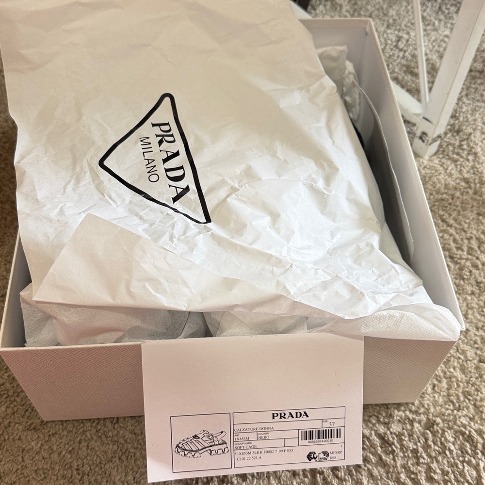 Prada Black Rubber Monolith sandals (chunky fisherman) size 37 - Picture 17 of 17